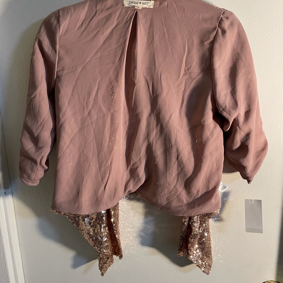NEW Blush Sequins Blazer Jacket. Size Small. - Picture 4 of 7